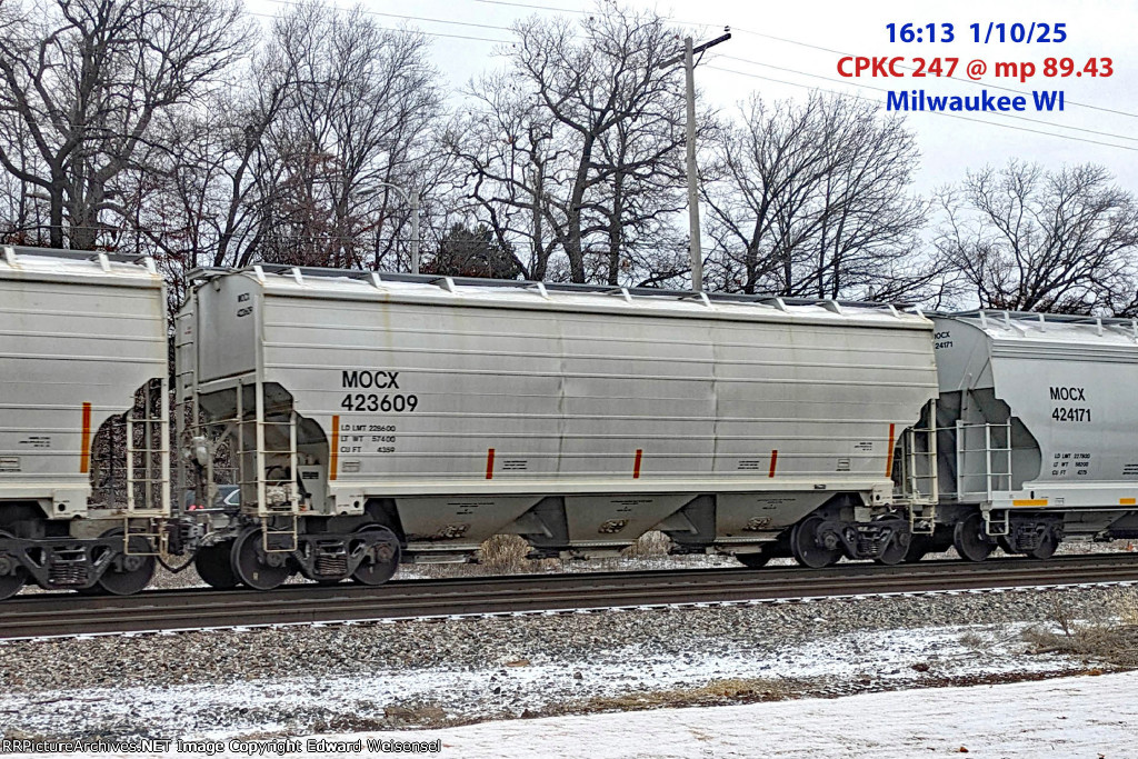 CPKC 247 potash hoppers built in 2023 & 2024